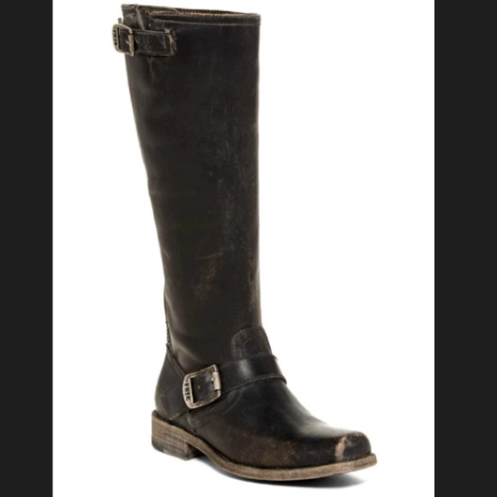 Frye Smith Engineer Tall Boots Black 7
